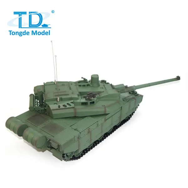 1/16 Tongde RC Tank H2408 Leclerc Battle Tank RTR Infrared BB Shooting Barrel Recoil 320 Degree Electric Toy Model Battery