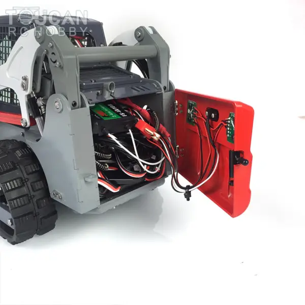 LESU 1/14 Metal RC Loader Aoue-LT5 KIT Hydraulic Tracked Skid-Steer Construction Vehicle Lights Sound Fork Sieve Bucket Gripper Ripper Trailer DIY Model