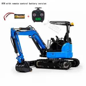 Metal LESU PC30 1/14 RC Hydraulic Excavator Mini Pump 6CH Plunger-type Valve Remote Control Digger RTR Flysky ST8 Radio Battery