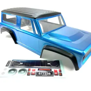Pc Crawler Body "Bronco Style" Met.-Blue (313mm)