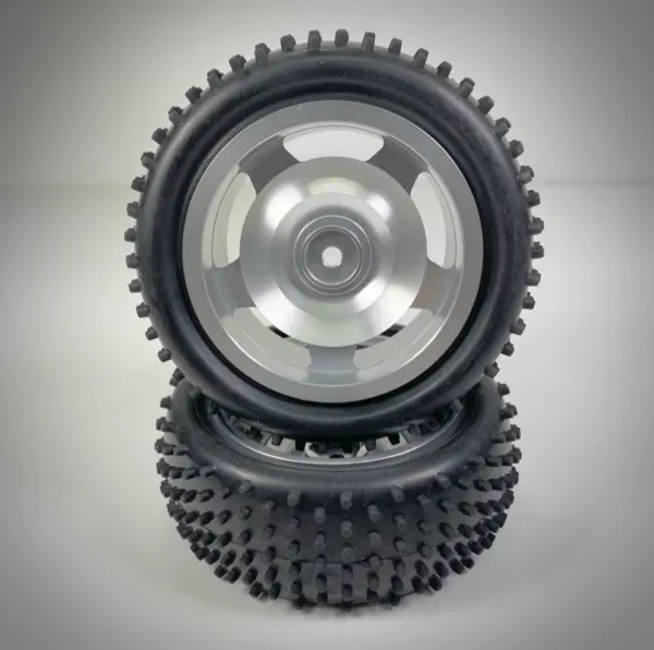 1:10 Alu. Buggy Wheel Set 4wd Pin Front 12mm Hex (2)