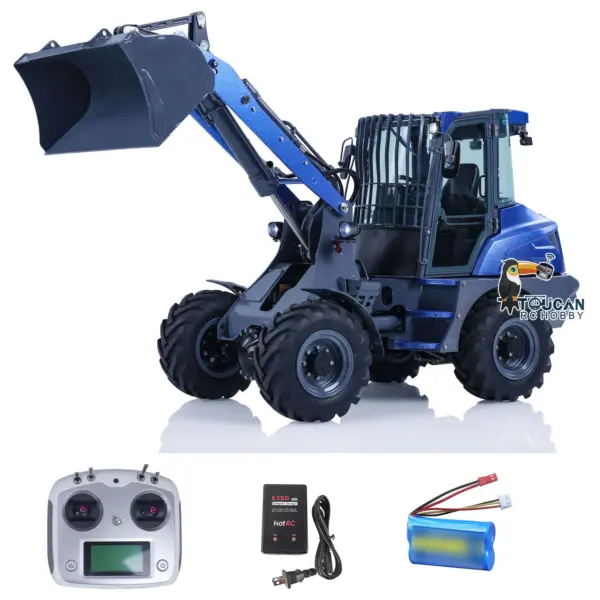 1:14 LESU Metal RC Hydraulic Loader AOUE MCL8 Remote Control Engineer Vehicles Simulation Car Electric Models