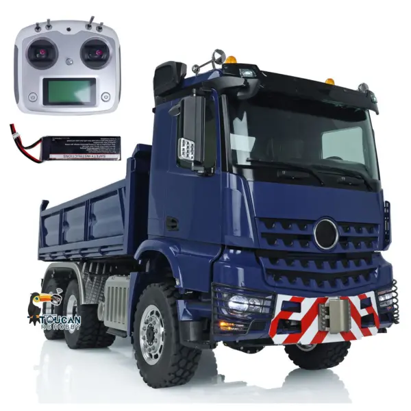 LESU 1/14 3Axles RC Hydraulic Dumper Truck 3348 6X6 Remote Control Car Painted Assembled Upgrade Hobby Model