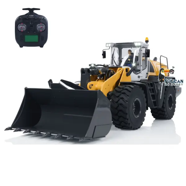 XDRC 1/14 Scale Hydraulic RC Loader 580 Radio Control Construction Vehicle Electric Model Sound Light DIY Cars