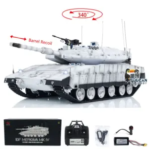 Heng Long Plastic RC Main Battle Tank 1/16 IDF Merkava MK IV 3958 Remote Control Panzer Military Vehicles BB Combating