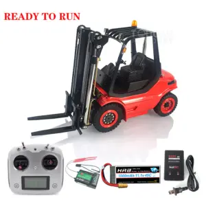 LESU 1/14 RC Hydraulic Forklift Transfer Car Painted RTR Truck Motor Light Battery Radio System Remote Control Vehicles