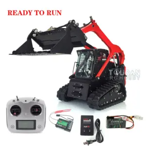 Customized LESU 1:14 RC Hydraulic Aoue-LT5 Tracked Skid-Steer Loader Metal RTR Model fork Bucket Sieve Bucket Gripper Clamp Trailer Upgrade Parts
