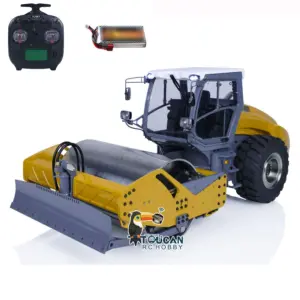 LESU 1/14 Metal RC Hydraulic Heavy-duty Remote Control Road Roller Aoue-H13i Ready to Ready Electric Car DIY Model