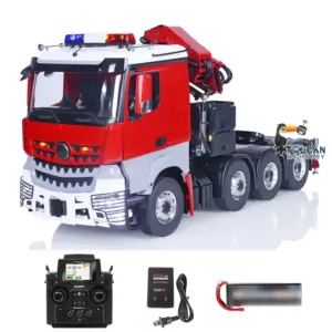 8x8 TOUCAN 1/14 RC Tractor Truck Remote Control Hydraulic Crane Cars Metal Chassis