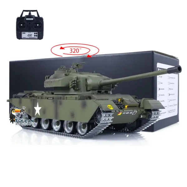 Tongde 1/16 RC Infrared Battle Tank Remote Controlled Panzer Centurion MK5 Electric Tanks BB Shooting Barrel Recoil Model