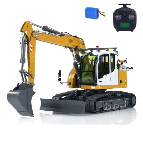 1/14 RC Hydraulic Excavator 914 5-ways Valve Metal Remote Control Digger Model