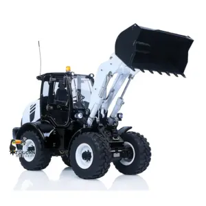 LESU 1/14 4X4 RC Hydraulic Loader Aoue WA100M-8 Metal Remote Control Construction Vehicle Model 4CH Valve Axle Lock Sound Light