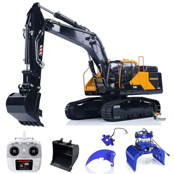MTM EC380 Metal 1/14 RC Hydraulic Excavator Remote Control Construction Truck Assembled and Painted Digger Heavy Machine Car