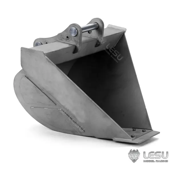 LESU Painted 1/14 Metal Aoue ET26L Hydraulic RC Excavator Three-section Ripper Bucket Tree Digging Tool Compactor Trailer Crusher