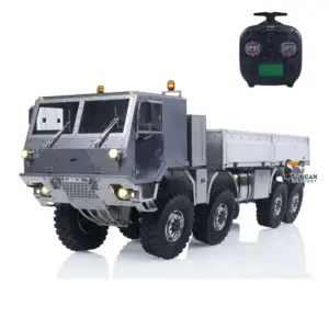 Metal 1/14 RC Hydraulic Off Road Military Truck T815 Remote Control 3Speed 8*8 Roll on off Dumper Model Paladin ST8 Radio
