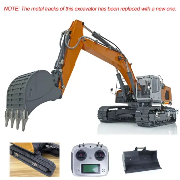1/14 945 Hydraulic RC Excavator Metal Remote Control Construction Truck Model