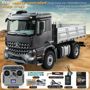 Kabolite 4x4 1/14 RC Dumper Truck 5701 RTR Remote Control Tipper Car 2-speed Electric Vehicle Model Battery