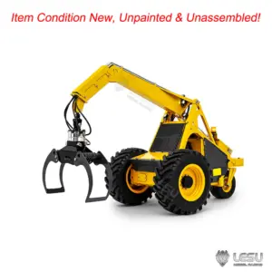 Unassembled Kit Model LESU Metal 1/14 Remote Control Hydraulic Log Loader AOUE 225A RC Sugarcane Loader Grabber 4CH Valve Light