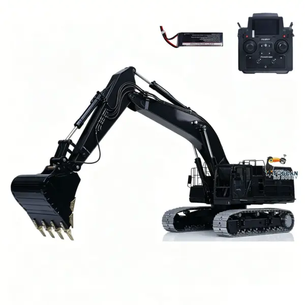 Metal LESU 1/14 Hydraulic RC Heavy Excavator C374F Remote Control Digger Paladin PL18EV LITE Smoke 6CH Valve Quick Coupler
