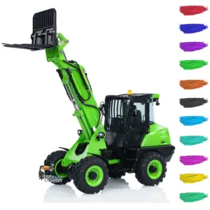 LESU AT1050 1/14 RC Hydraulic Telescopic Arm Loader Fork 4X4 Finished Truck Car Forklift Truck Emulated Car Hobby Models