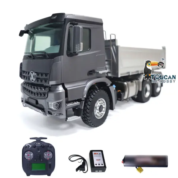 Kabolite 1/14 6*6 K3364 RC Metal Hydraulic Dump Truck Assembled and Painted Vehicles Remote Control Tipper Cars Models ESC Motor