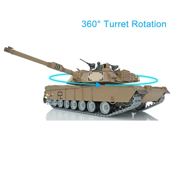 Heng Long 1/16 RTR RC Tank 3918 M1A2 Abrams Full Metal Painted Chassis TK16 Mainboard IR Ver Smoke Upper Hull FS I6S 360 Turret