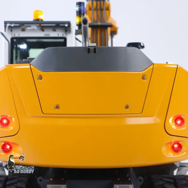 1/14 Remote Control Hydraulic Wheeled Excavator 7-ways Valve RC Digger 2WD/4WD Engineering Vehicle RTR Axle Lock PL18EV Lite