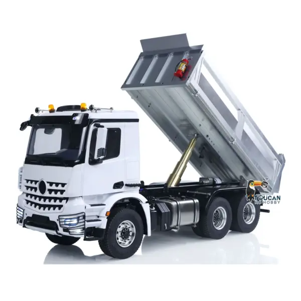 2Speed 3348 Metal Chassis 1/14 RTR RC Hydraulic Dumper Remote Control Tipper Model NO Lock Differential Axle Light Sound Battery