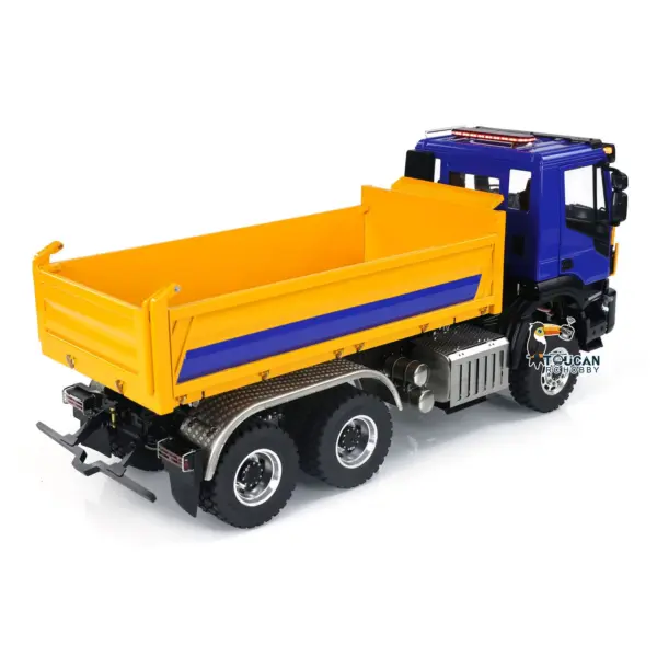 LESU 1/14 RC Hydraulic Dump Truck 3-way Metal 6x6 Radio Control Tipper Car Model