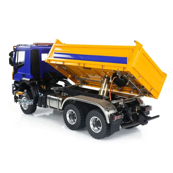 LESU 1/14 RC Hydraulic Dump Truck 3-way Metal 6x6 Radio Control Tipper Car Model