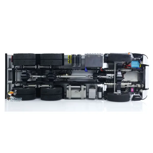 2Speed 3348 Metal Chassis 1/14 RTR RC Hydraulic Dumper Remote Control Tipper Model NO Lock Differential Axle Light Sound Battery