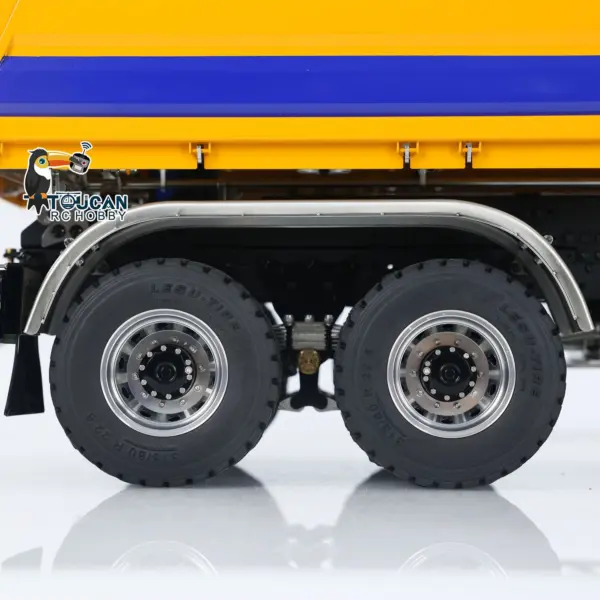 LESU 1/14 RC Hydraulic Dump Truck 3-way Metal 6x6 Radio Control Tipper Car Model