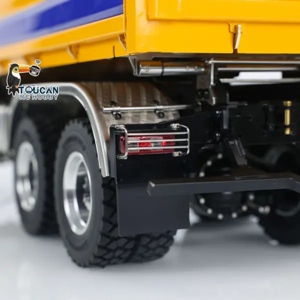 LESU 1/14 RC Hydraulic Dump Truck 3-way Metal 6x6 Radio Control Tipper Car Model