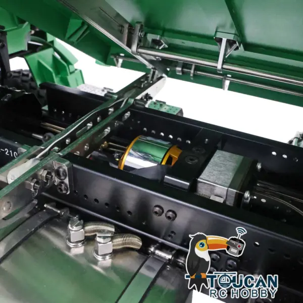 LESU 1/14 6*6 3Axles 3-way RC Hydraulic Dumper Radio Control Tipper Assembled Painted Cabin Body Sound Light System I6S Battery