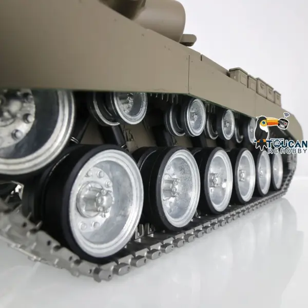 Henglong 1/16 7.0 Customized M26 Pershing RTR RC Tank 3838 w/ 360Degrees Rotating Turret Metal Tracks Idler Sproket Road Wheels Smoking