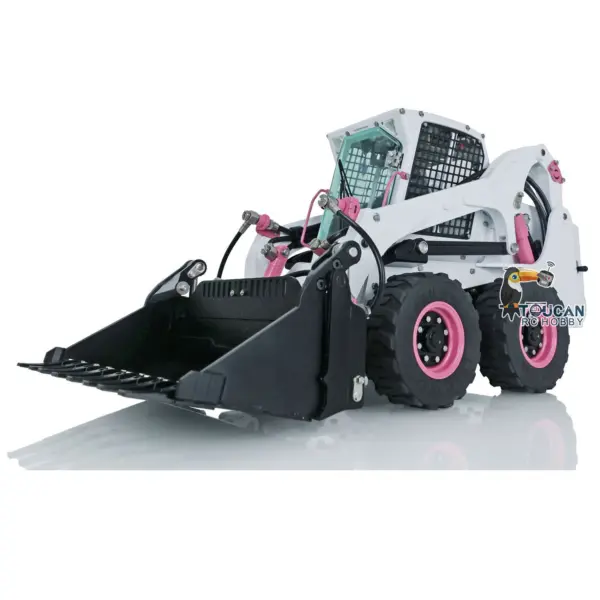 Customized LESU Hydraulic RC Loader Aoue LT5H 1/14 Wheeled Skid-Steer I6S Radio Car Metal Booms Ready to Go Finished Gifts Toy