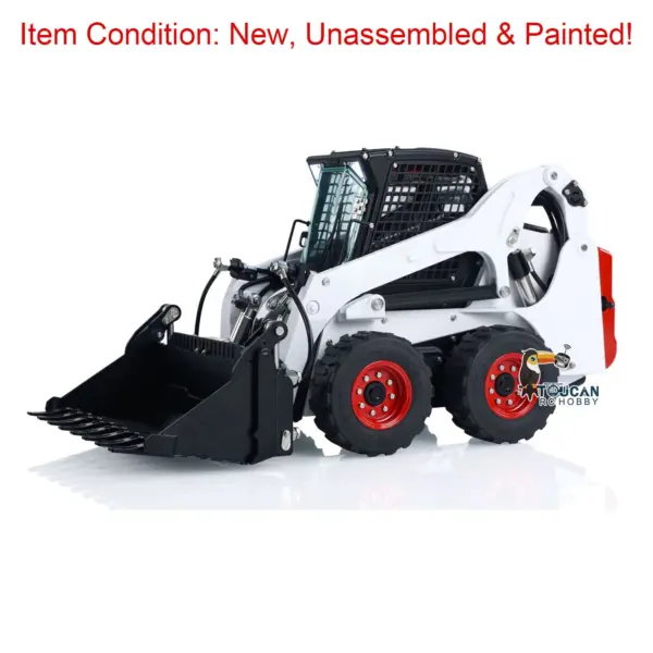 1/14 LESU Metal RC Hydraulic Painted Skid-Steer Loader Wheeled Aoue-LT5H W/ Sound Light ESC Motor Radio Controlled DIY Model