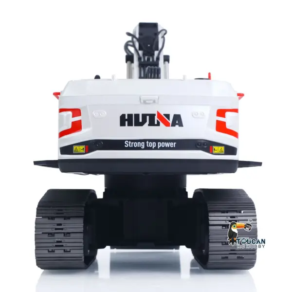 1/14 HUINA RC Metal Excavator Ready to Run Toys 1594 Radio Lights Sound Battery 28CH Sound W/ Bucket Drill Round Wood Garb Gifts