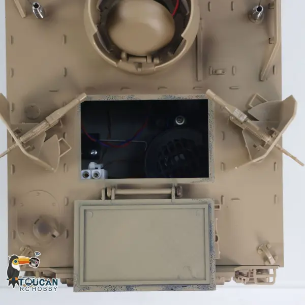1/16 Tongde RC Tank M2412-B M113A1 ACAV Infrared 360 Turret Rotation Smoking Light Sound Remote Control Electric Model RTR