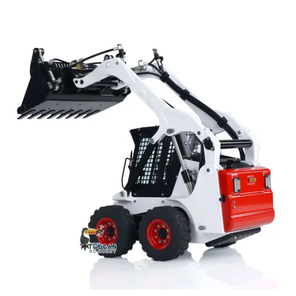 1/14 LESU Metal RC Hydraulic Painted Skid-Steer Loader Wheeled Aoue-LT5H W/ Sound Light ESC Motor Radio Controlled DIY Model