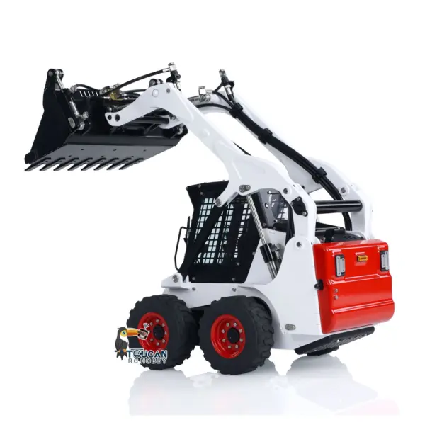 1/14 LESU Metal RC Hydraulic Painted Skid-Steer Loader Wheeled Aoue-LT5H W/ Sound Light ESC Motor Radio Controlled DIY Model