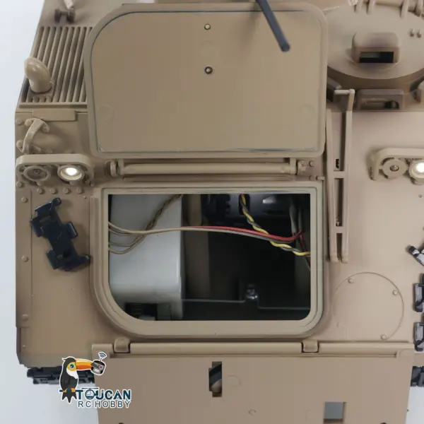 1/16 Tongde RC Tank M2412-B M113A1 ACAV Infrared 360 Turret Rotation Smoking Light Sound Remote Control Electric Model RTR