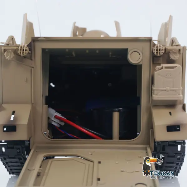 1/16 Tongde RC Tank M2412-B M113A1 ACAV Infrared 360 Turret Rotation Smoking Light Sound Remote Control Electric Model RTR