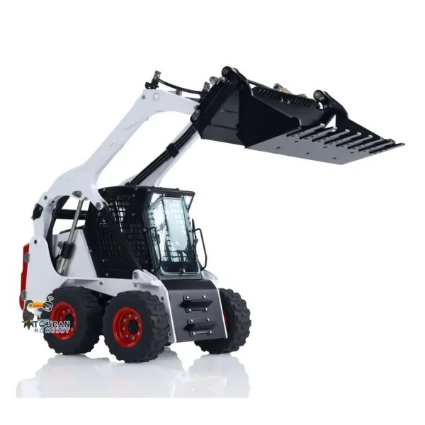 1/14 LESU Metal RC Hydraulic Painted Skid-Steer Loader Wheeled Aoue-LT5H W/ Sound Light ESC Motor Radio Controlled DIY Model
