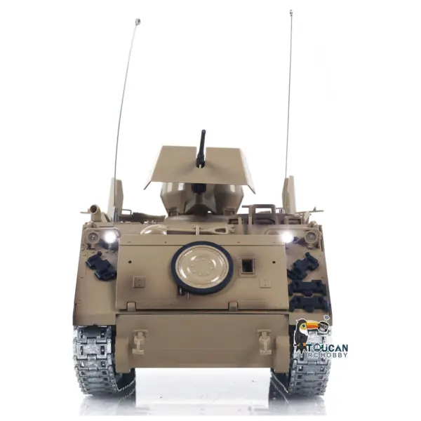 TD 1/16 RC Tank M2412-B M113A1 ACAV 360 Turret Rotation Infrared Metal Wheels Gearbox Smoke Unit Radio Control Military Model
