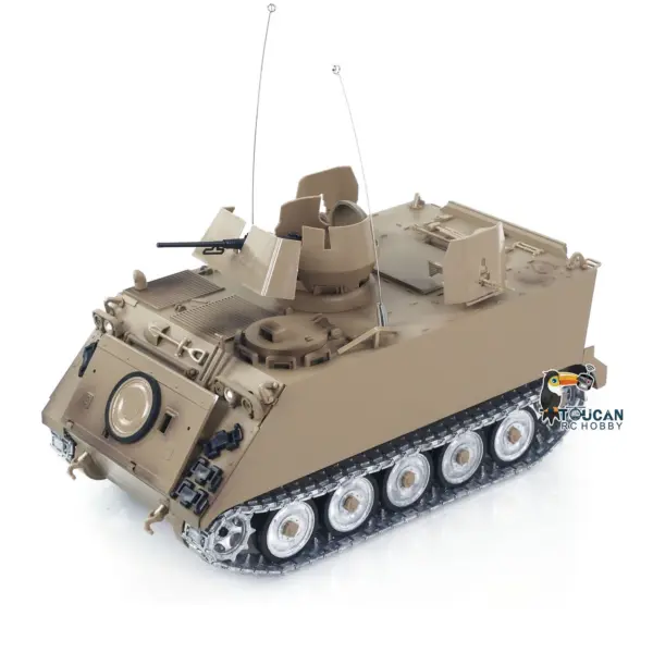 TD 1/16 RC Tank M2412-B M113A1 ACAV 360 Turret Rotation Infrared Metal Wheels Gearbox Smoke Unit Radio Control Military Model