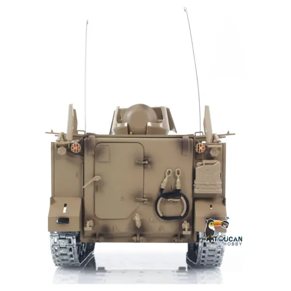 TD 1/16 RC Tank M2412-B M113A1 ACAV 360 Turret Rotation Infrared Metal Wheels Gearbox Smoke Unit Radio Control Military Model