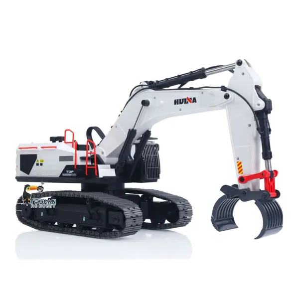 1/14 HUINA RC Metal Excavator Ready to Run Toys 1594 Radio Lights Sound Battery 28CH Sound W/ Bucket Drill Round Wood Garb Gifts