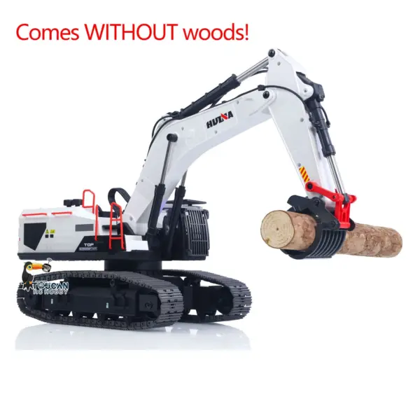 1/14 HUINA RC Metal Excavator Ready to Run Toys 1594 Radio Lights Sound Battery 28CH Sound W/ Bucket Drill Round Wood Garb Gifts