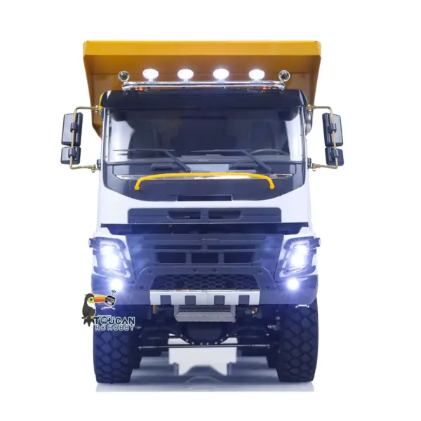 JDM 219 1/14 Metal Radio Controlled Hydraulic Dumper Truck 10X10 10X6 RC Tipper 3Speed Axles Transfer Case Differential Locks